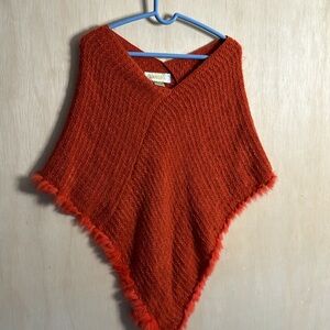 Angora poncho. Size sm/med